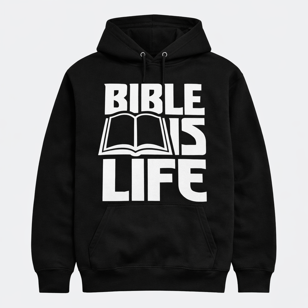 Bible Is Life Dimensional ink Hoodie