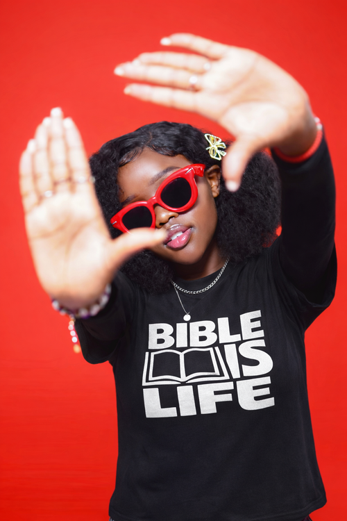 Bible is Life Unisex Premium Beefy T w/ Dimensional Ink