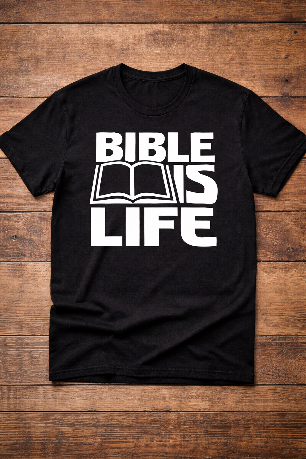 Bible is Life Unisex Premium Beefy T w/ Dimensional Ink