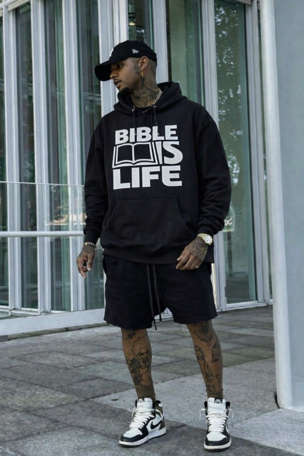 Bible Is Life Dimensional ink Hoodie